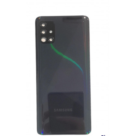 Samsung A51 Service Pack Tapa trasera Negro Aura Original Recuperado