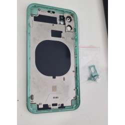 Tapa trasera/ Chasis completa para iPhone 11 color Verde con porta Sim y Botones ( Volumen. power  y silencio)